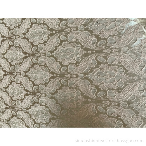 nice polyester cotton jacquard fabric
